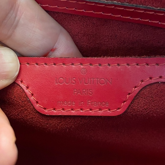 Louis Vuitton red EPI leather Soufflot - Picture 9 of 14